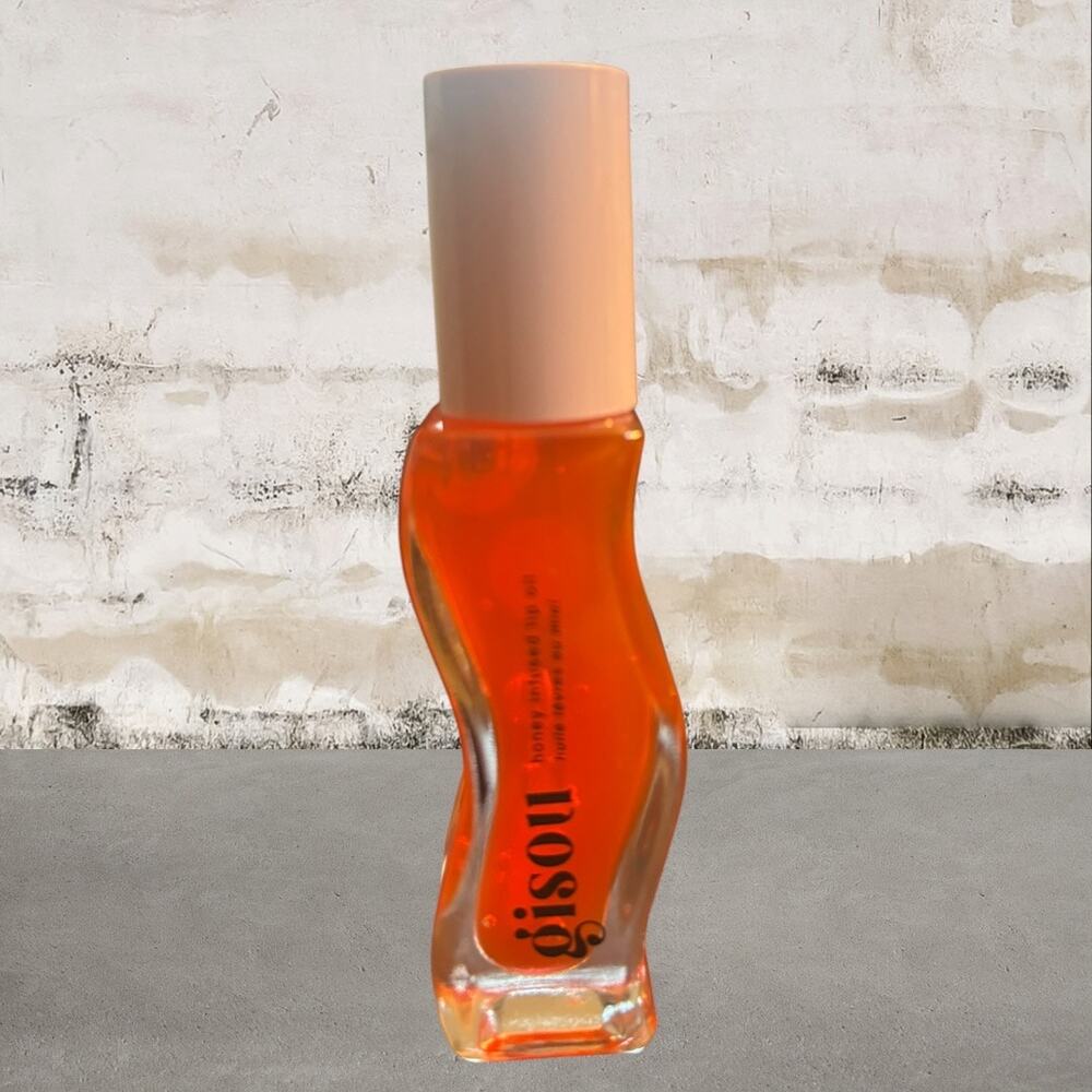 Gisou Honey Infused Hydrating Lip Oil in Bee-llini Peach NEW